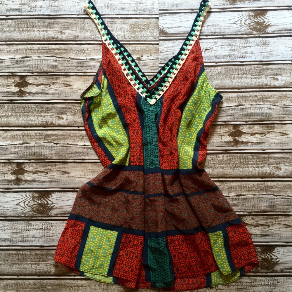 Gypsy 05 | Global Village • 100% Silk Boho Tank